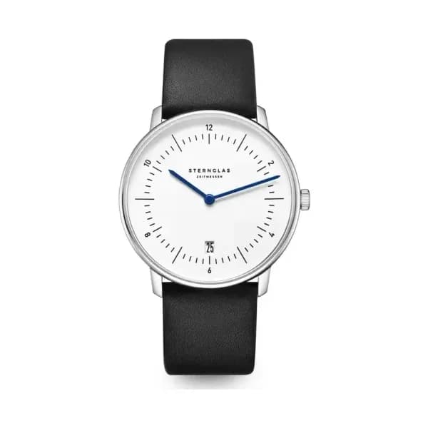 Sternglas Montre Naos White Silver Premium Black S01-NA44-PR07