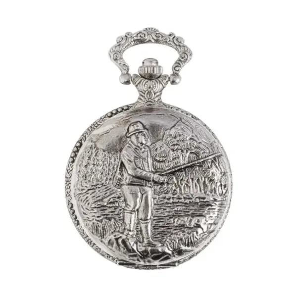 Bayard Montre Gousset Quartz Motif Pêche L1750