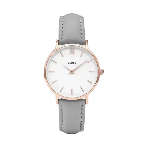 Cluse Montre Analogique Femme Cluse Cuir Gris CL30002 - Cleor