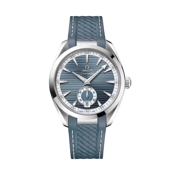 Omega Seamaster 41 mm, acier sur bracelet caoutchouc