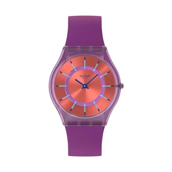 Swatch Montre Swatch Collection Sweet Strawberry Dream en Silicone Violet