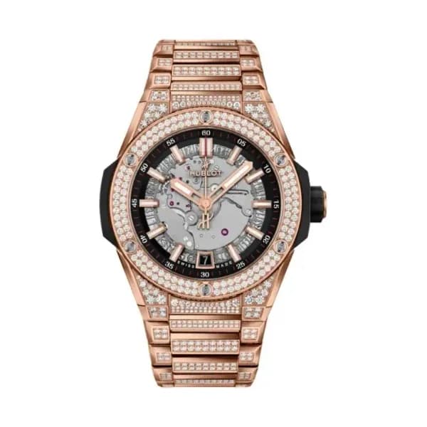 Hublot Integrated Time Only King Gold Pavé