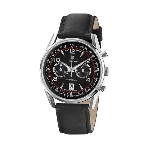 Lip Montre Lip Himalaya - Homme - cadran Noir- 40 mm - Acier inoxydable - 671592