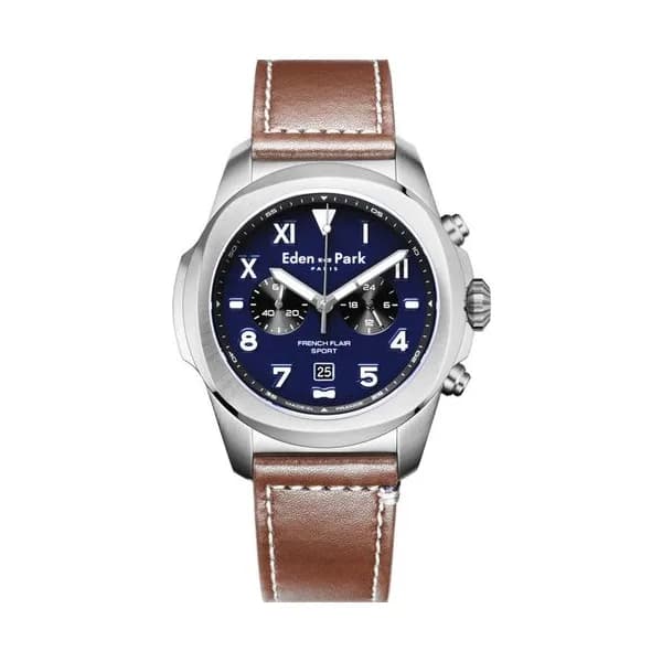 Eden Park Montre Eden Park Collection Sport en Cuir Marron