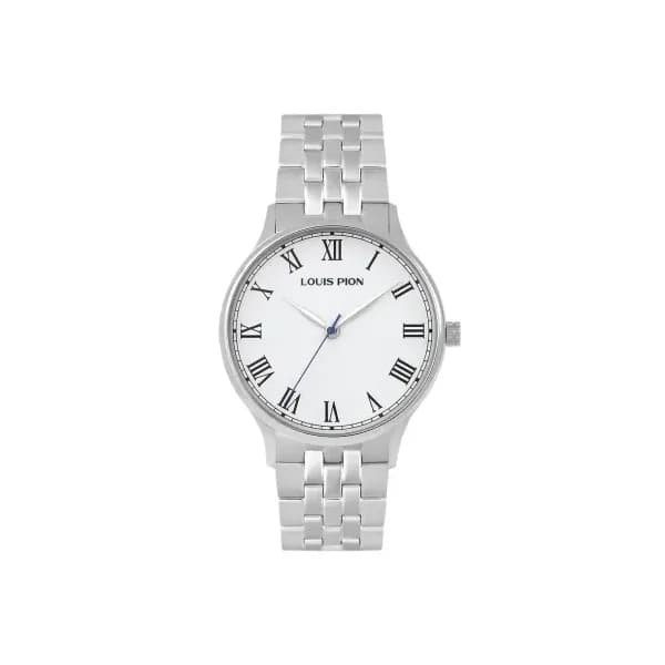 Louis Pion Montre quartz Homme Hector Blanc