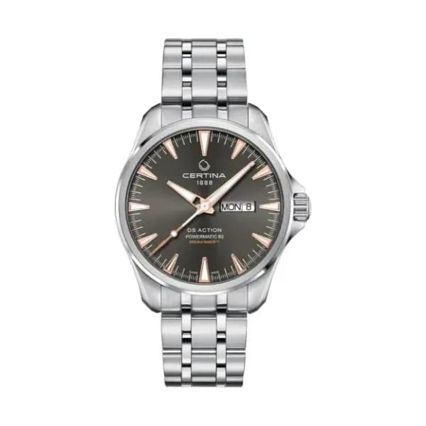 Certina Montre Certina DS Action Day Date Powermatic 80 Automatique Cadran Gris