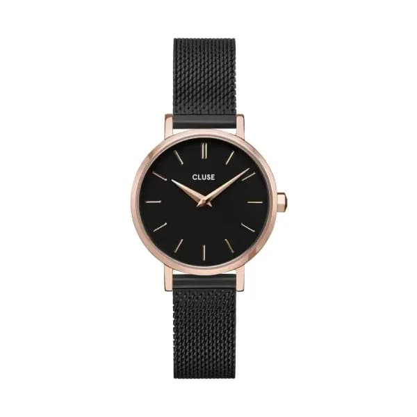 Cluse Montre quartz Femme Boho chic petite Noir