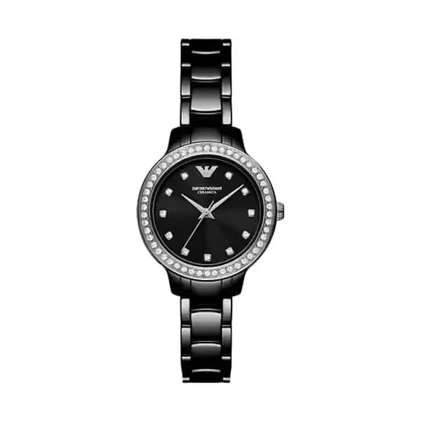 Emporio Armani Montre Analogique Femme Emporio Armani Céramique Noir AR70008