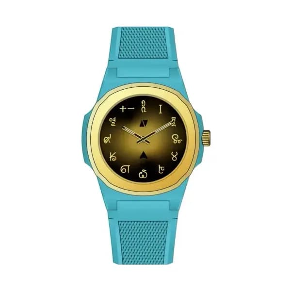 Black Corner Montre Marco Polo's Journey Black Corner x Anka - Bleu & Or