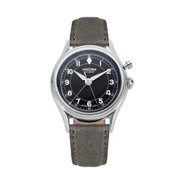 Vulcain Cricket Classique 36MM Black & White/Blue