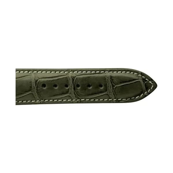 null Bracelet de montre Crocodile Homme de couleur Kaki -Clémentine - 18614E-20