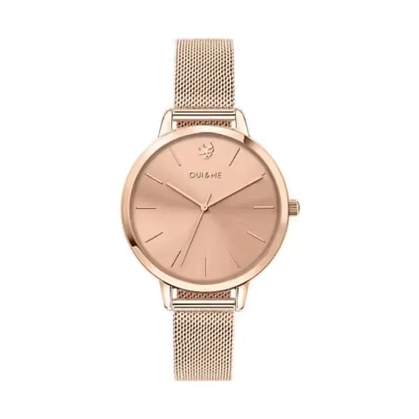 Oui & Me Montre Analogique Femme Oui&me Acier PVD Rose ME010021 - Cleor