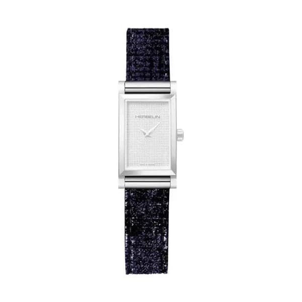 Michel Herbelin Bracelet montre interchangeable Mauna Loa Velours Brillant Bleu Bleu - BRAC17048A119