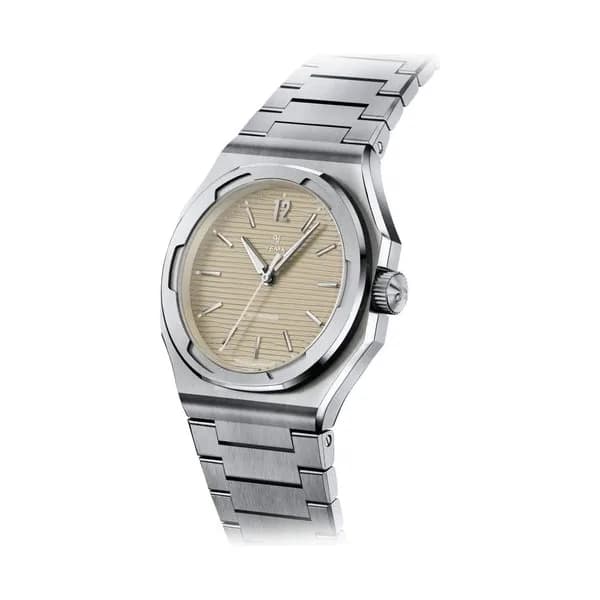 Yema Montre Yema Wristmaster Slim CMM.20 Micro-Rotor automatique cadran champagne bracelet acier 39 mm