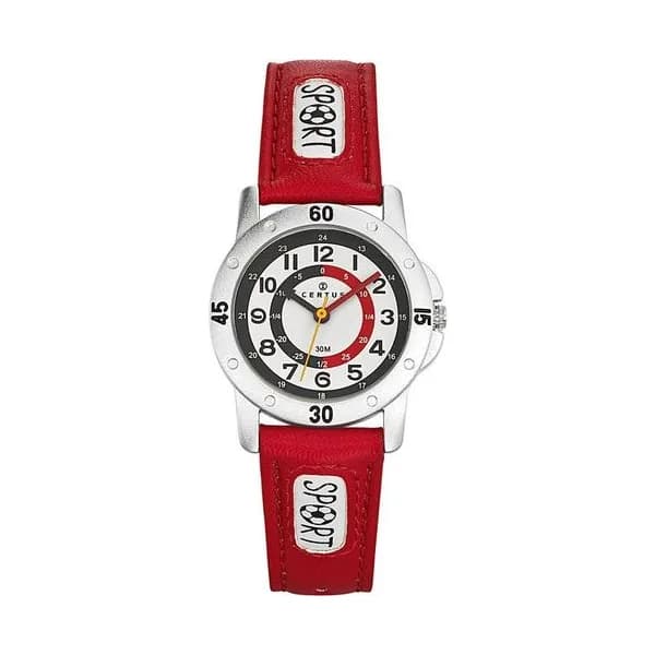 Certus Montre Certus en Cuir Rouge