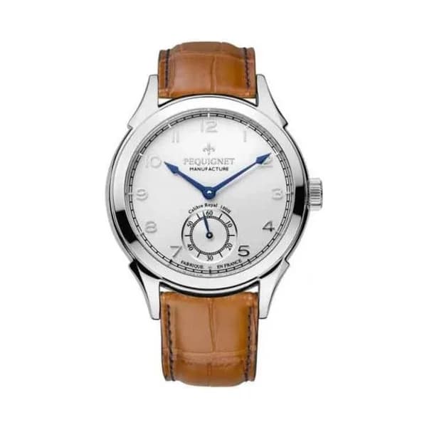 Pequignet Montre Pequignet Royale Manuelle Mécanique Cadran Argent - 9080413-AMC