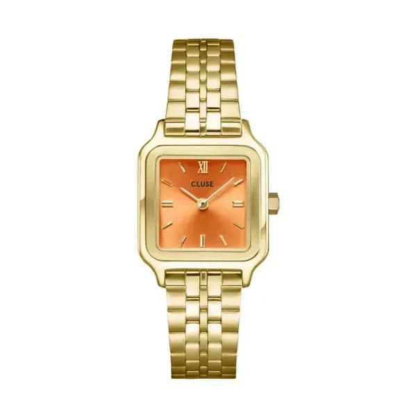 Cluse Gracieuse Petite Watch Steel, Apricot, Gold Colour