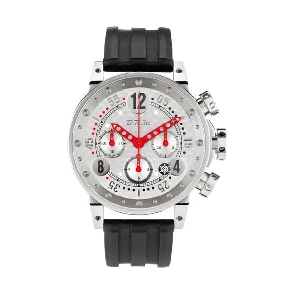 B.R.M Montre BRM V12 automatique inox cadran bouchonné aiguilles rouges 44 mm