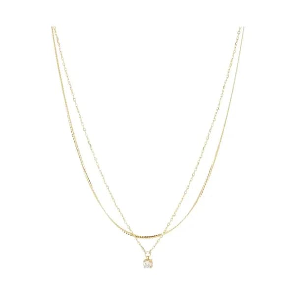 Zag Bijoux Multi-rangs Femme Brillant Doré