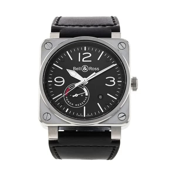 Bell & Ross Bell and Ross Aviation BR0397-BL-SI/SCA