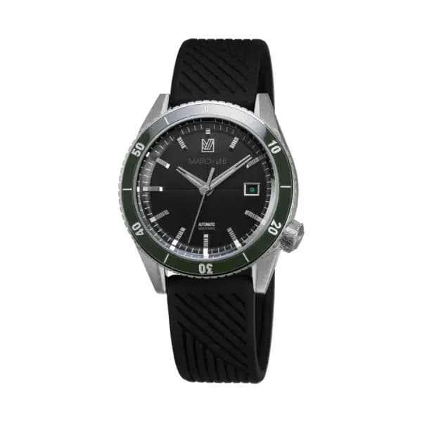 March LA.B Montre March LA.B Bonzer Automatique Cadran Mars Silicone Noir