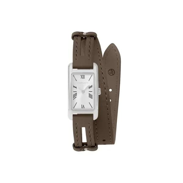 Louis Pion Montre quartz Femme Philippine Argenté, Blanc