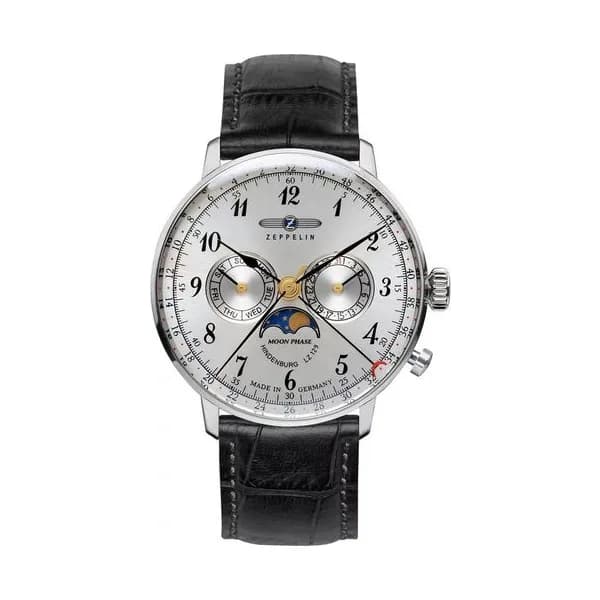 Zeppelin Montre Zeppelin Collection Hindenburg en Cuir Noir