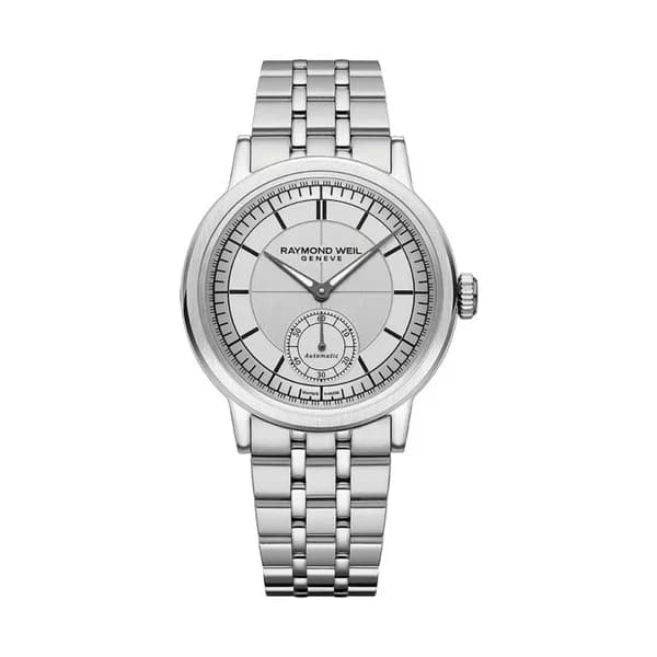 Raymond Weil Montre Raymond Weil Millesime Automatique Petite Seconde cadran argenté bracelet acier 39,5 mm