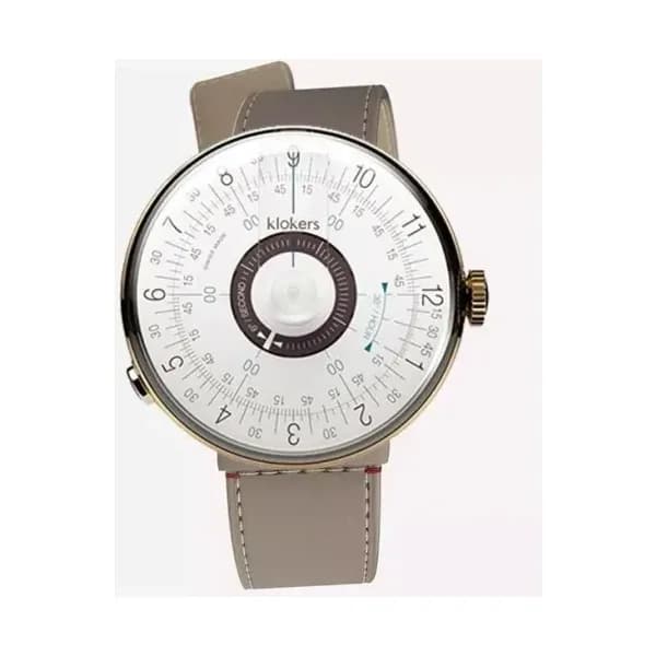 Klokers Montre Klokers KLOK-08 Bracelet Cuir Beige
