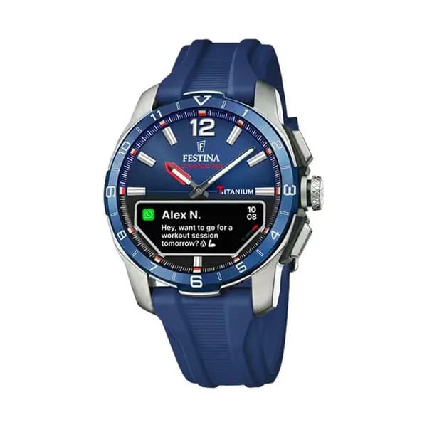 Festina Montre Connectée Festina Collection Connected D en Caoutchouc Bleu