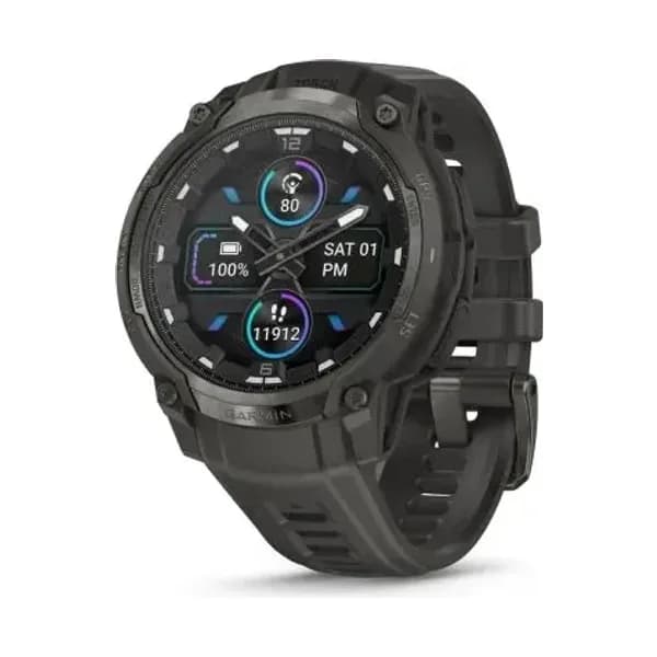 Garmin Montre Garmin Instinct Crossover 50mm AMOLED Grise Charbon