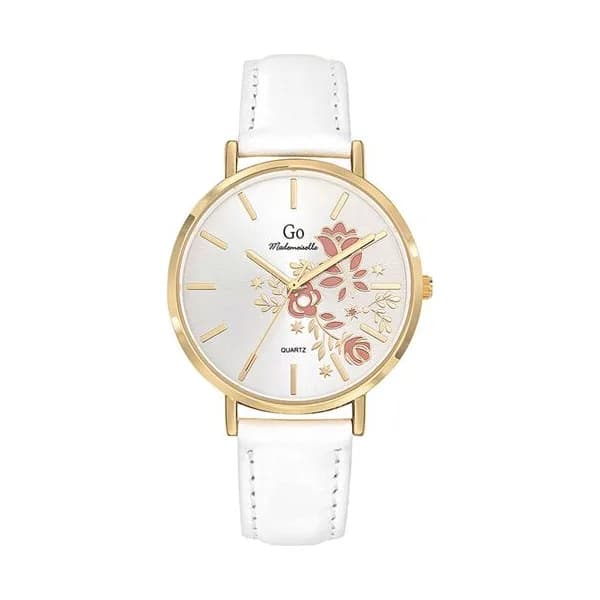 GO Mademoiselle Montre GO Mademoiselle en Cuir Blanc