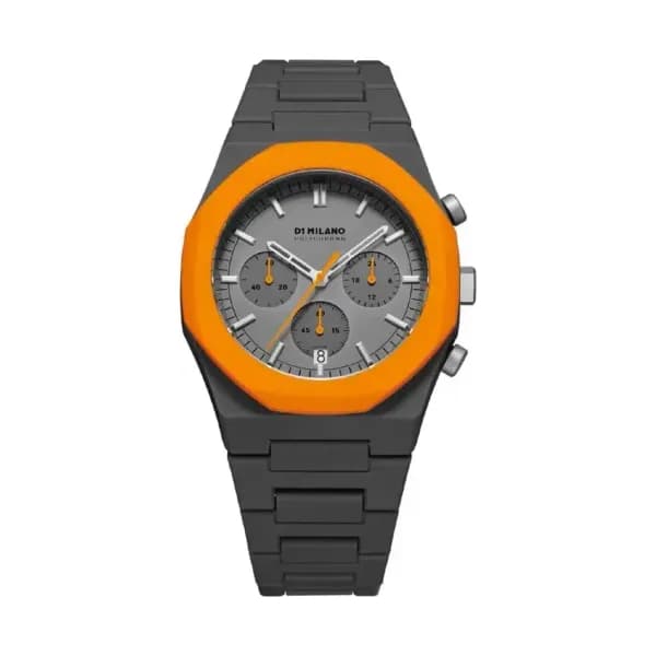 D1 Milano Montre quartz Homme Polychrono Gris