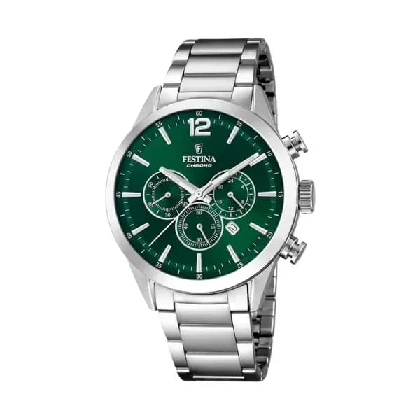 Festina Montre Festina Timeless Chrono 44 Vert