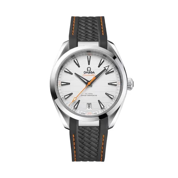 Omega Seamaster 41 mm, acier sur bracelet caoutchouc