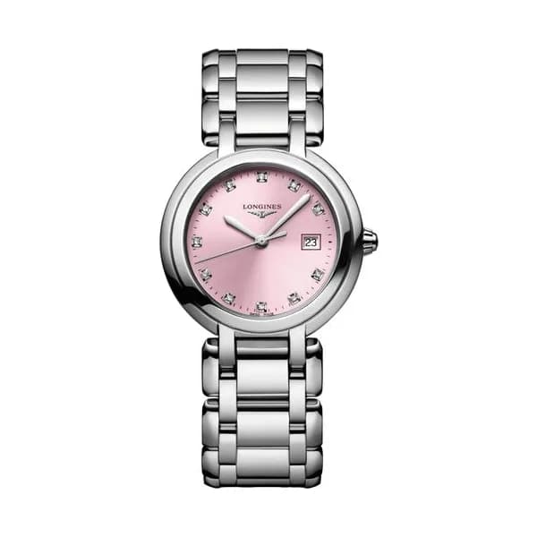 Longines Montre Longines Longines primaluna 30 mm Quartz Cadran Rose "soleil" Bracelet Acier