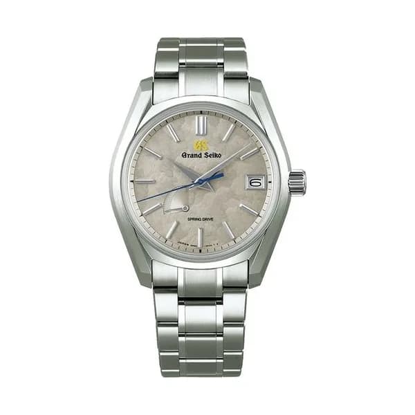 Grand Seiko Montre Grand Seiko Heritage 24 seasons Hiver Spring Drive cadran blanc bracelet acier 40 mm