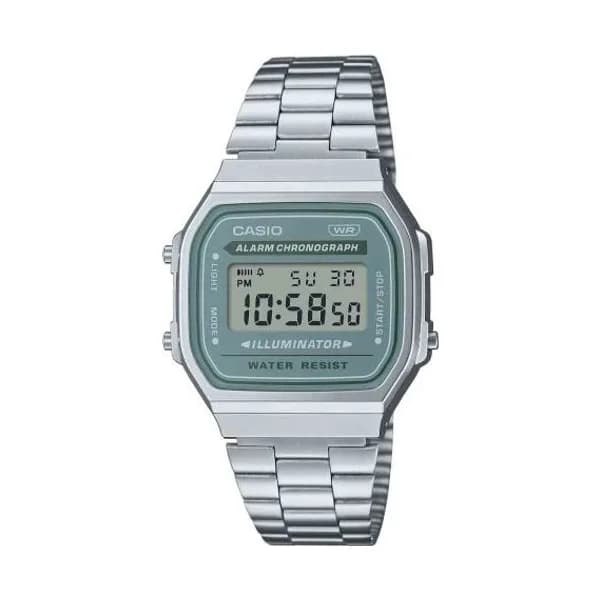 Casio Montre Casio Vintage - Série Iconic - Vert Pastel - A168WA-3AY