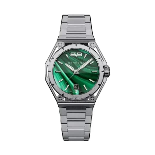 BOMBERG Montre Edge Malachite Steel B7742ASS.07-3.12