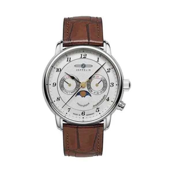 Zeppelin Montre Zeppelin Friedrichshafen Moonphase Quartz Cadran Blanc - 85361