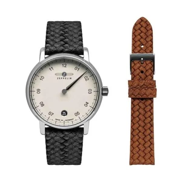 Zeppelin Montre Zeppelin New Captain Ladies Quartz Cadran Blanc cassé - 86435_set