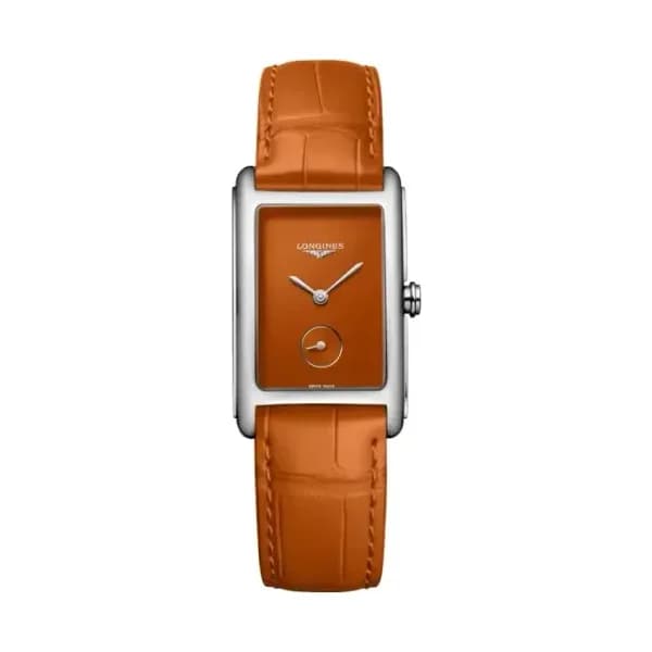 Longines Montre Longines DolceVita Cadran Orange Laqué Poli