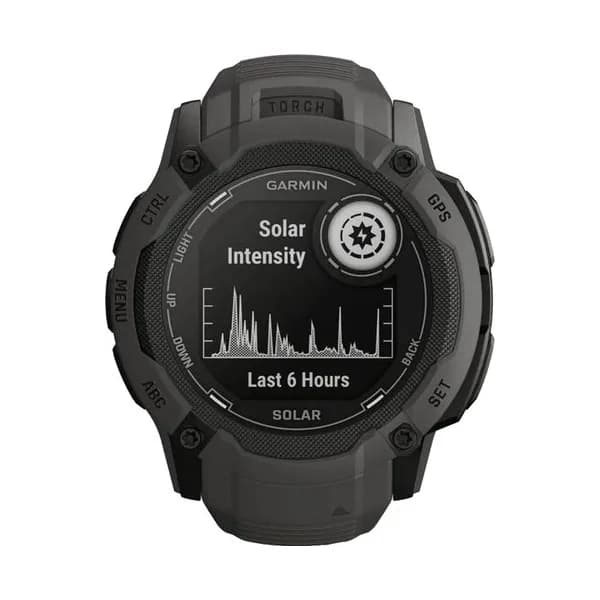 Garmin Montre Garmin Instinct 2X Solar Graphite bracelet silicone noir 50 mm