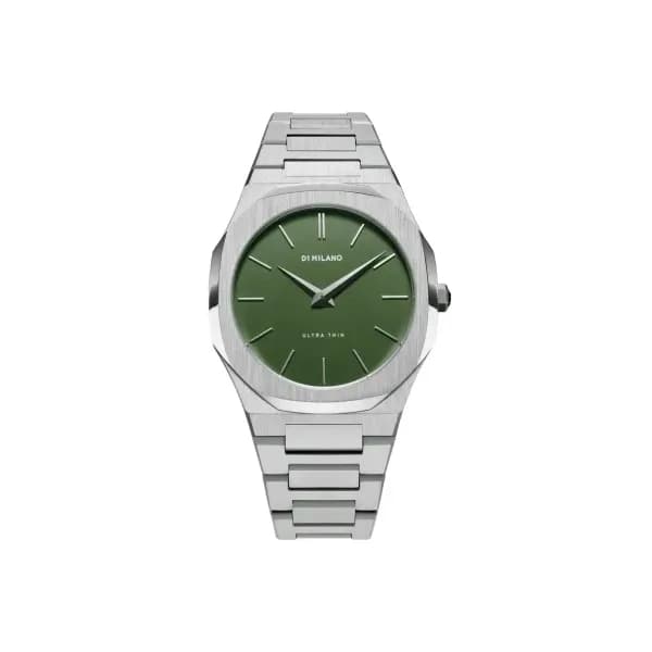 D1 Milano Montre quartz Homme Ultra thin Vert