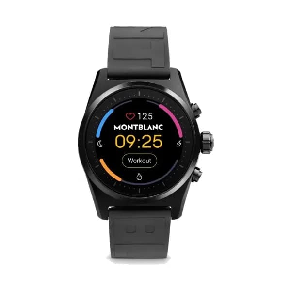 Montblanc Smartwatch Montblanc Summit Lite - noir et bracelet en caoutchouc Neuf/Jamais Porté
