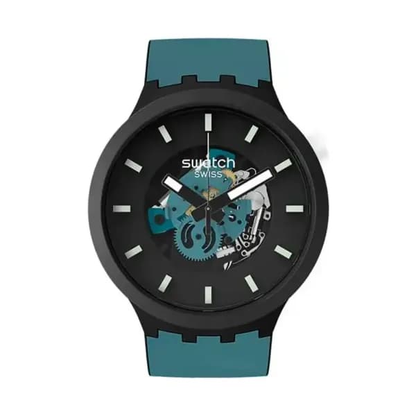 Swatch Montre Big Bold Bioceramic Verte SB03B107