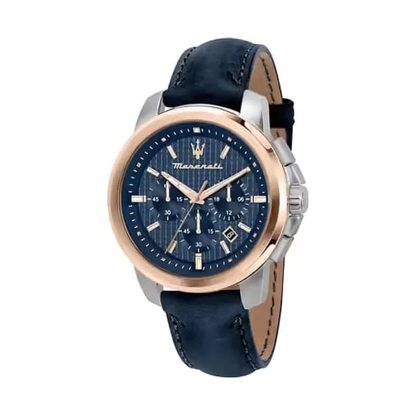 Maserati Montre Analogique Homme Maserati Cuir Bleu R8871621015