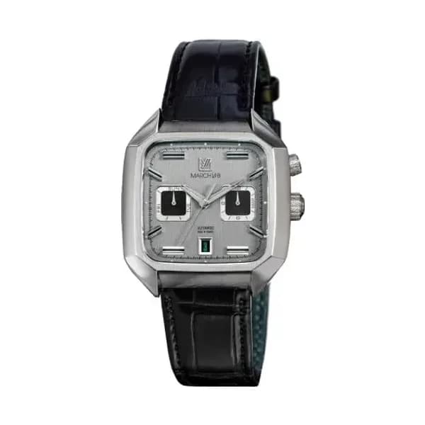 March LA.B Montre March LA.B AM2 Calendar Automatique Cadran Double Alligator Noir