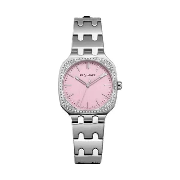 Pequignet Montre Pequignet Manufacture Concorde 78 Diamants 30 mm Quartz Cadran Rose - 9042489/1