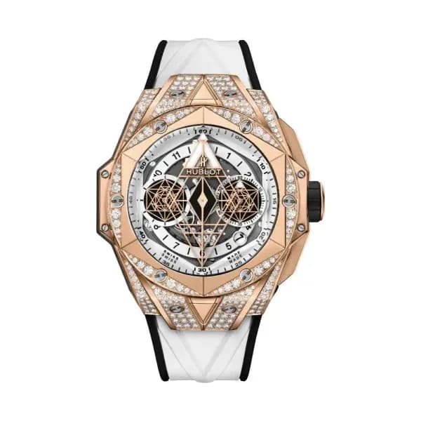 Hublot Sang Bleu II King Gold White Pavé